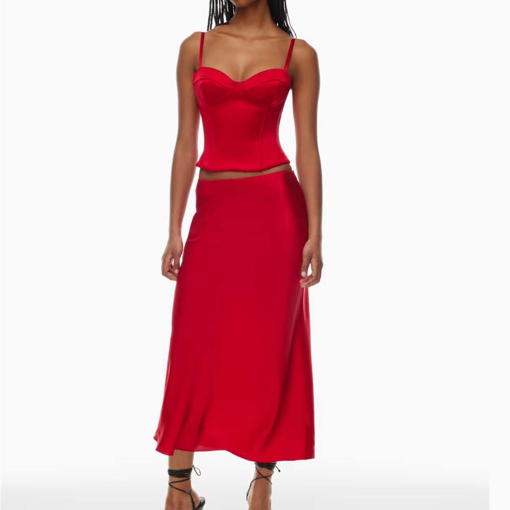 Aritzia Dazzle Satin Bustier (Size 6 runs small)